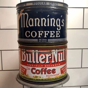 Antique coffee tins